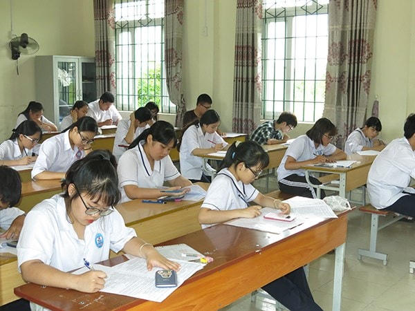 Học sinh TP Hải Phòng tại kỳ thi tuyển sinh lớp 10 năm học trước.