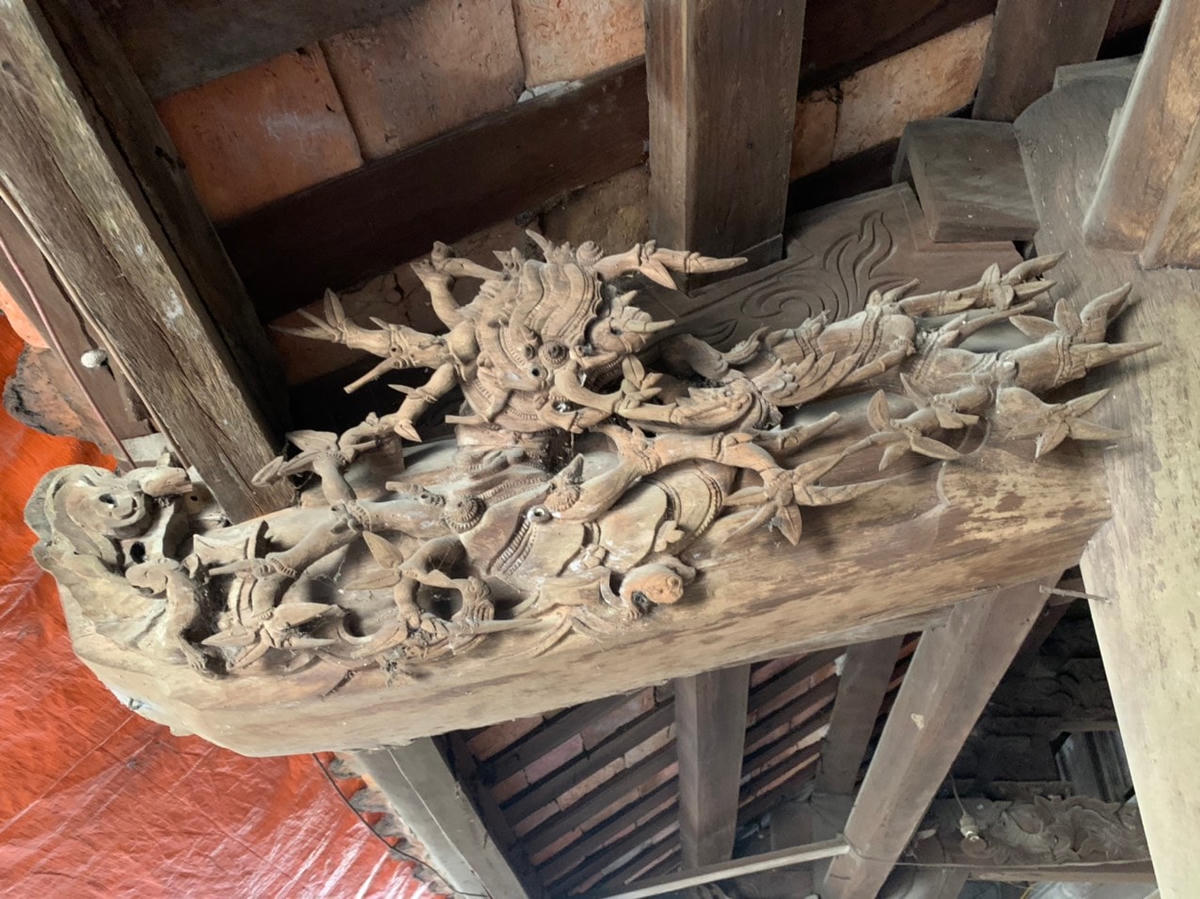 Xót xa hình ảnh đổ vỡ tại di tích quốc gia chùa Cả ở Hải Dương