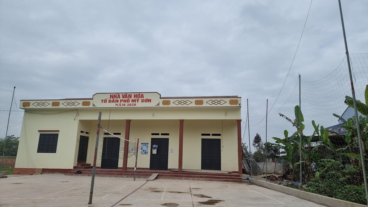 Nhà văn hóa TDP Mỹ Sơn mới được xây dựng.