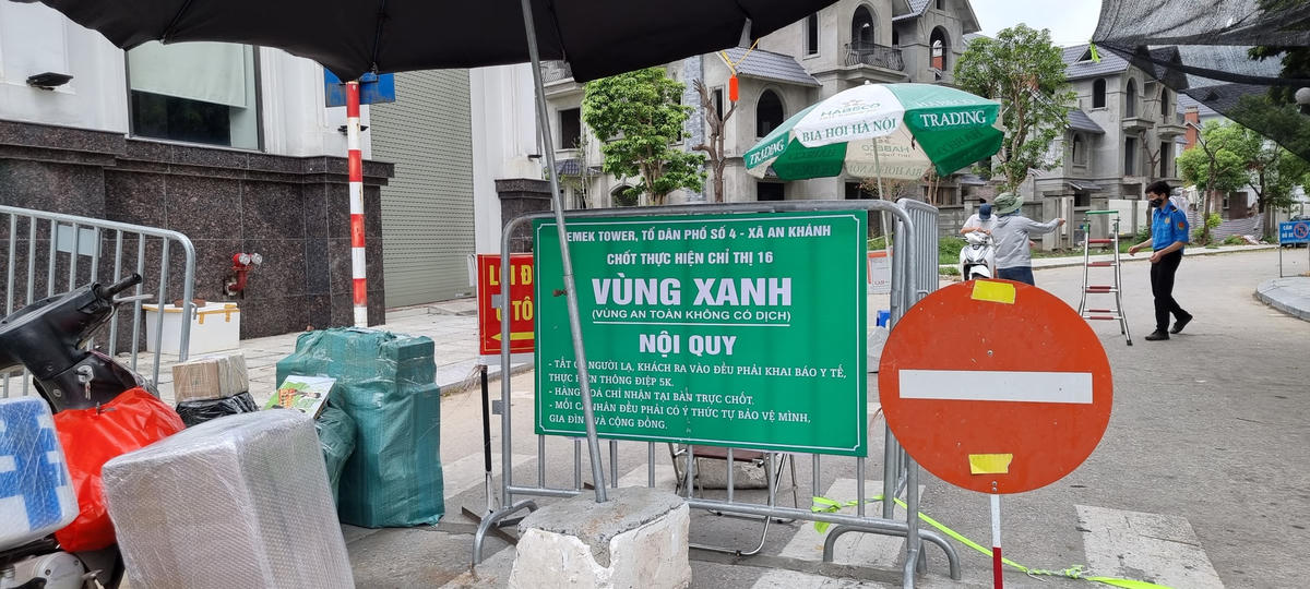 “Chốt vùng xanh” tại chung chư (xã An Khánh, huyện Hoài Đức, TP Hà Nội).
