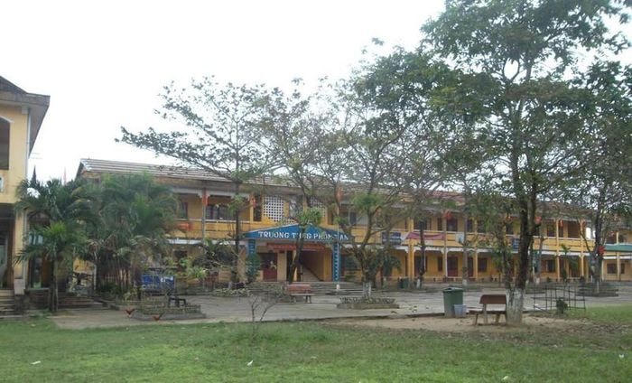 Trường THCS Phong An. Ảnh: A.T.