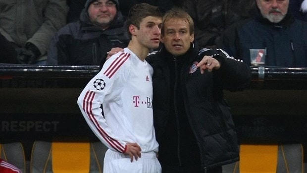 Klinsmann trao cơ hội cho Mueller tại đấu trường Champions League vào năm 2009. (Nguồn: Getty Images).