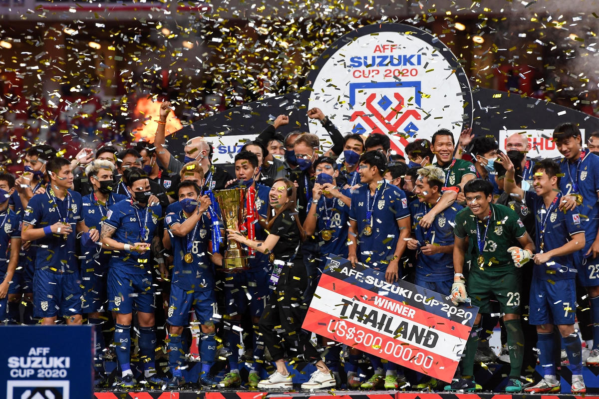 Tuyển Thái Lan được thưởng lớn khi vô địch AFF Cup 2020.