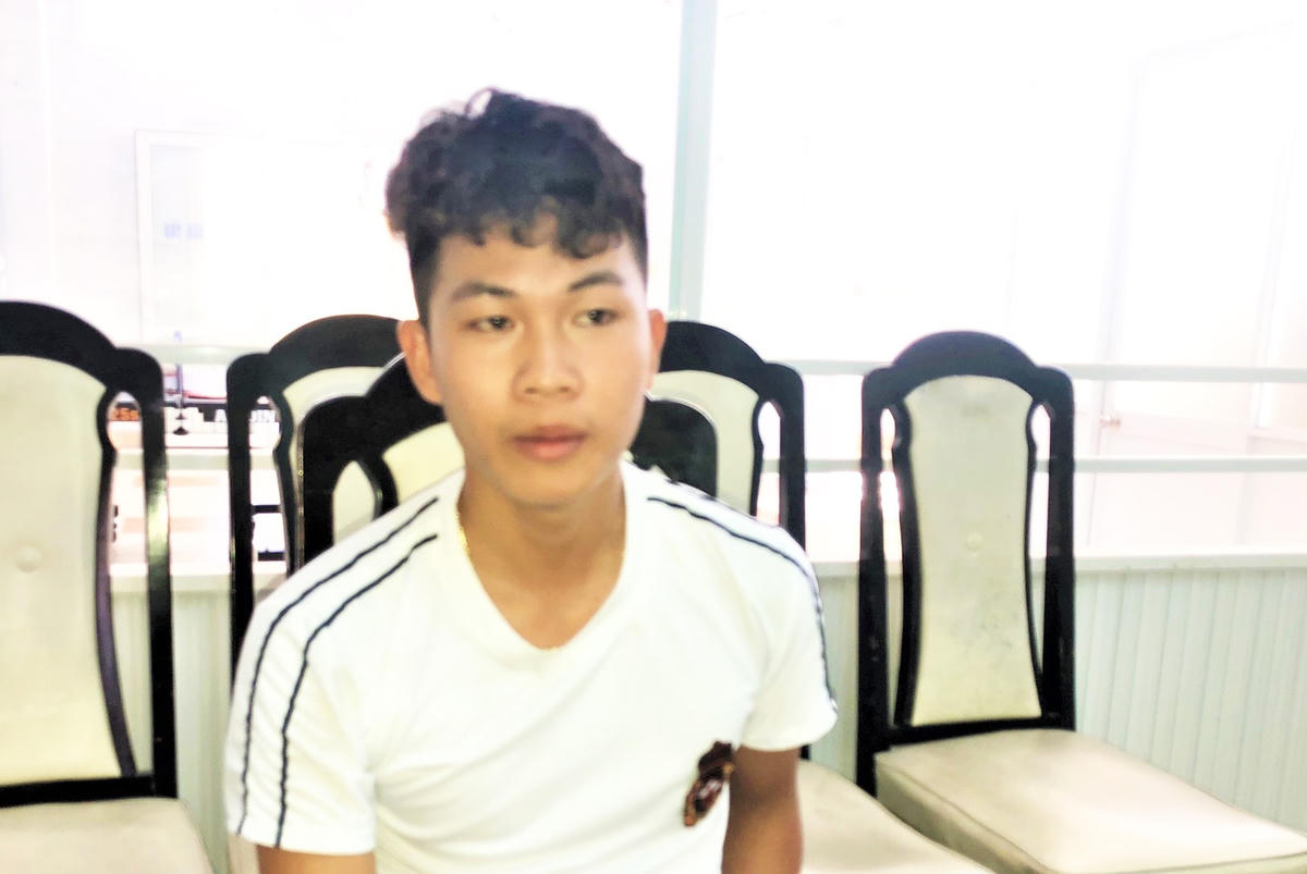 Đối tượng Nguyễn Thanh Nhàn bị bắt giữ. Ảnh Công an cung cấp.