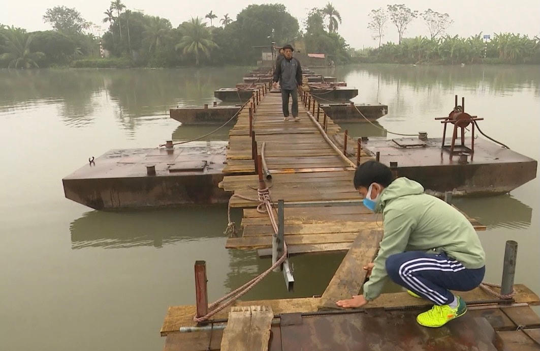 Từ cuối năm 2021, chủ đầu tư đã chi hơn 600 triệu đồng để sửa chữa cầu phao Mũ.