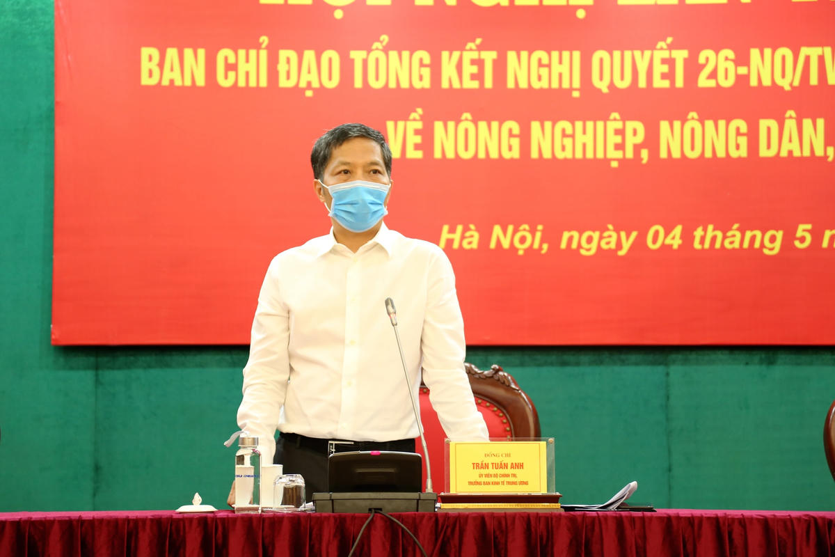 Trưởng ban Kinh tế Trung ương Trần Tuấn Anh phát biểu chỉ đạo tại hội nghị