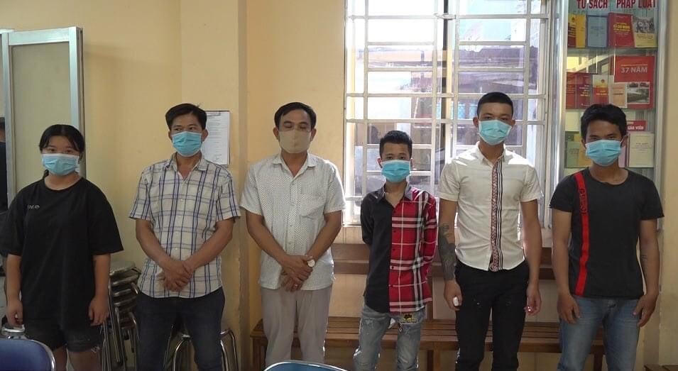 Các đối tượng đã bị công an bắt giữ. Ảnh: TL