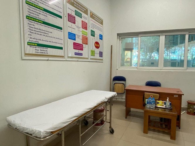 Điểm thi này chuẩn bị phòng cách ly, phòng trường hợp thí sinh ốm, sốt.