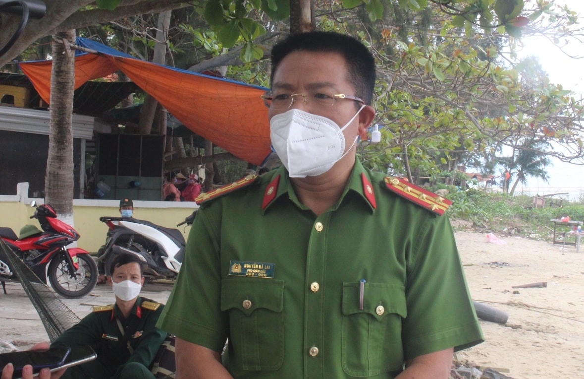 Đại tá Nguyễn Hà Lai thông tin về sự việc.