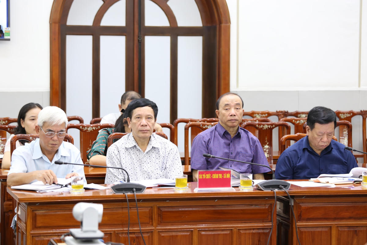 Các đại biểu tham dự Hội nghị tại điểm cầu UBTƯ MTTQ Việt Nam. Ảnh: Kỳ Anh.
