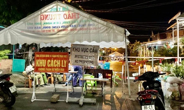 Điểm chốt tại phường Phú Tài, TP Phan Thiết