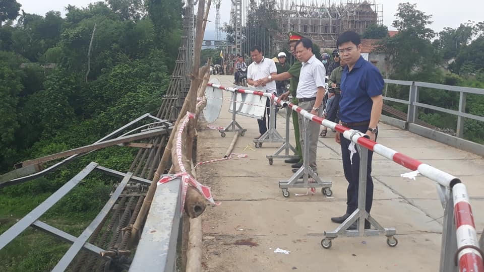 Hiện trường vụ tai nạn.