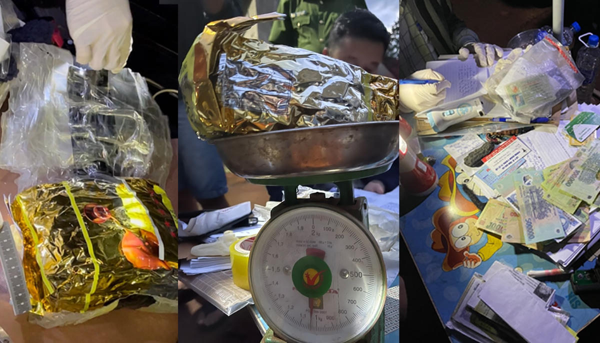 Tang vật vụ án.