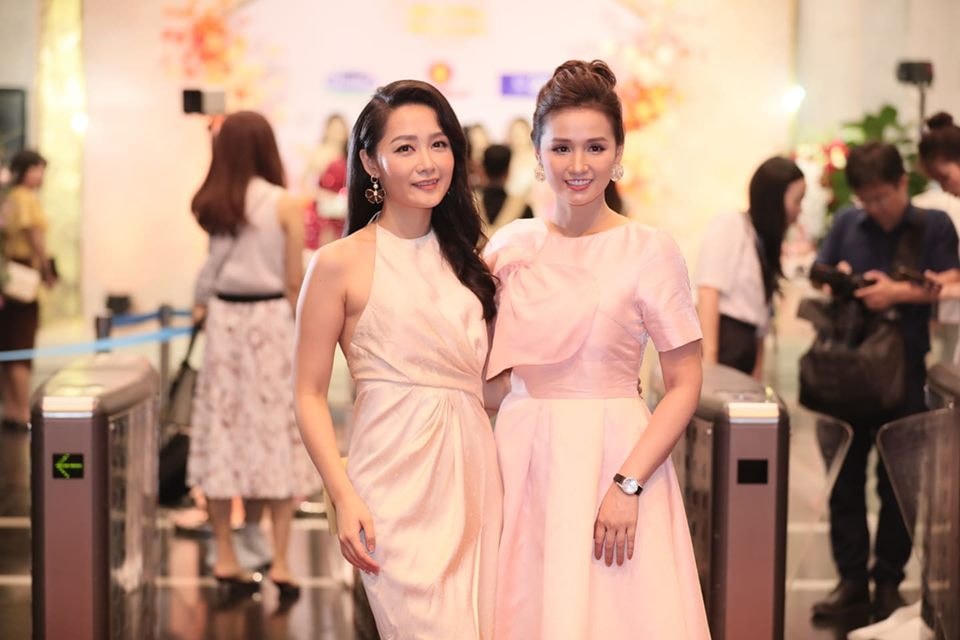 MC Thu Hà và diễn viên Lã Thanh Huyền.
