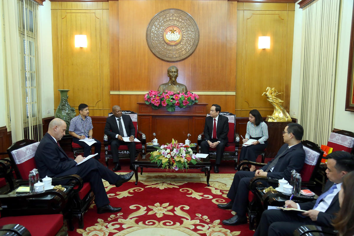 Quang cảnh cuộc tiếp.