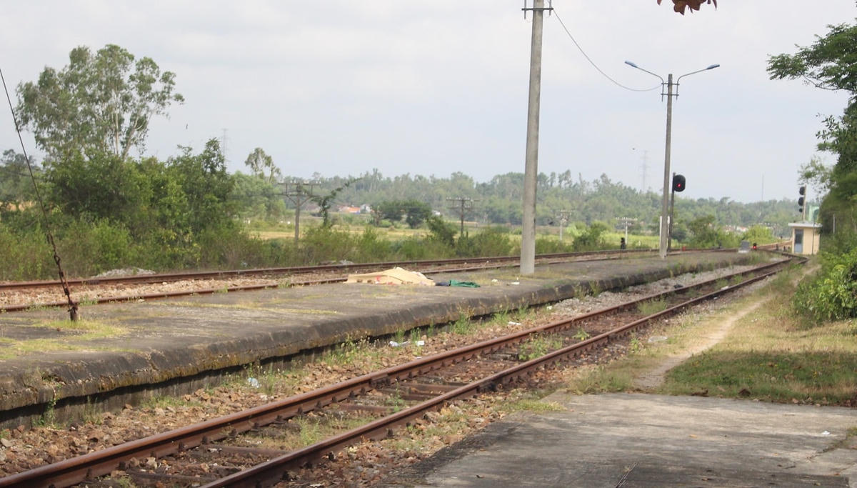 Nơi xảy ra vụ tai nạn đường sắt khiến người đàn ông tử vong.