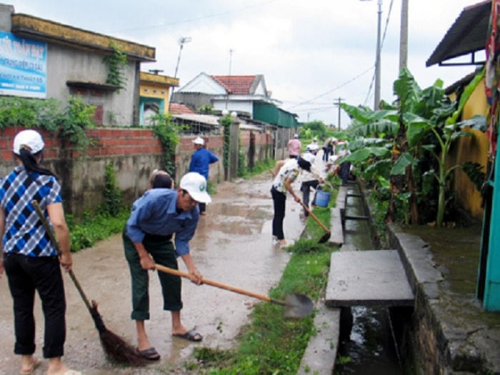 Mô hình khu dân cư tự quản đã góp phần nâng cao ý thức người dân bảo vệ môi trường từ mỗi khu dân cư. Ảnh: Mạnh Thuần.