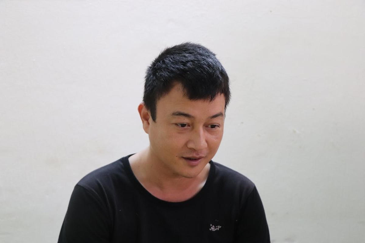 Đối tượng Trịnh Thanh Ba tại cơ quan Công an.