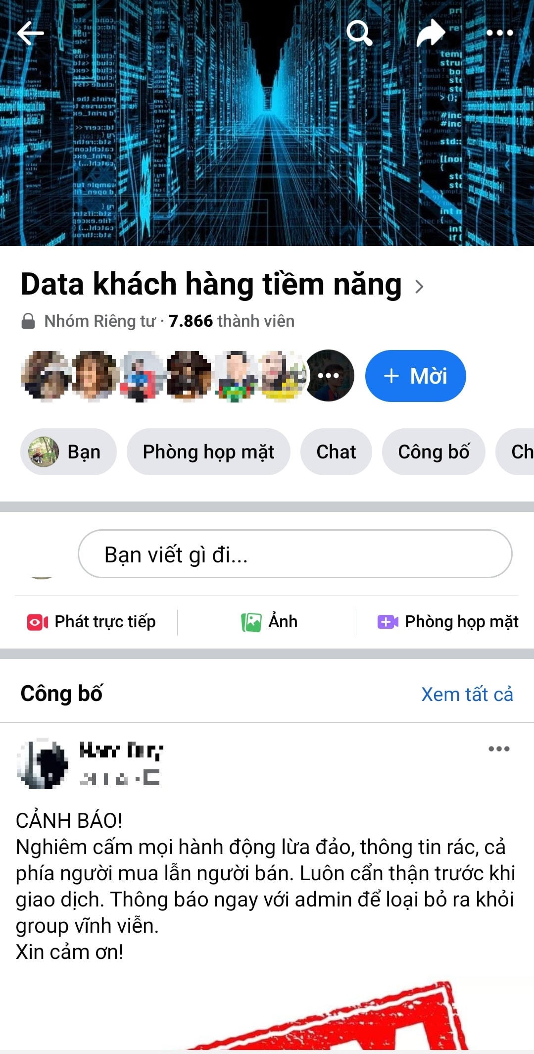 Một hội nhóm mua bán data "nhộn nhịp với hàng nghìn thành viên trên mạng xã hội.