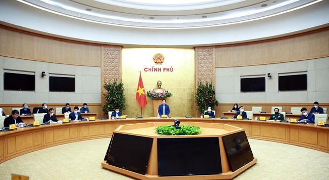 Quang cảnh phiên họp. Ảnh: VGP.