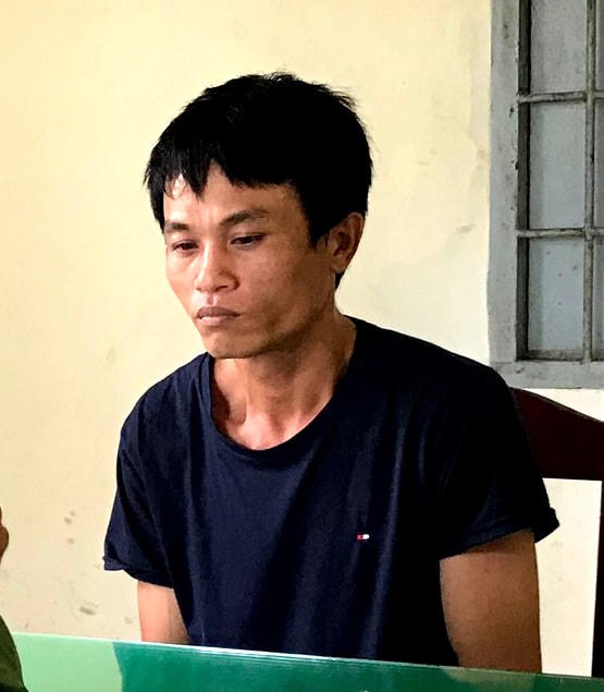 Đối tượng Nguyễn Văn Tấn tại cơ quan Công an 