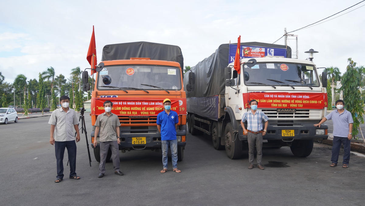 30 tấn rau, củ của tỉnh Lâm Đồng đã đến Bà Rịa - Vũng Tàu.