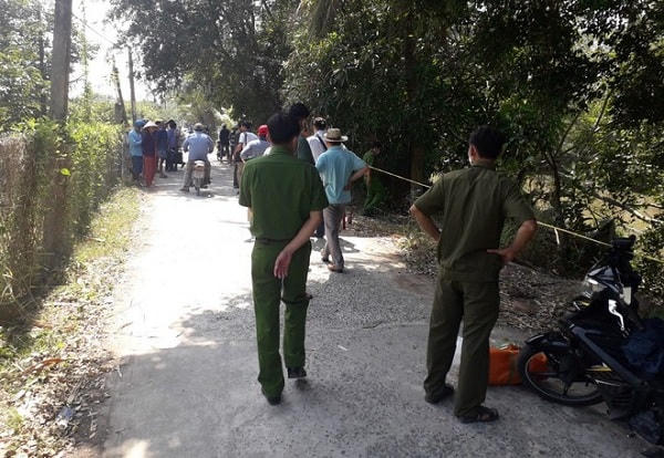 Hiện trường phát hiện thi thể nạn nhân,