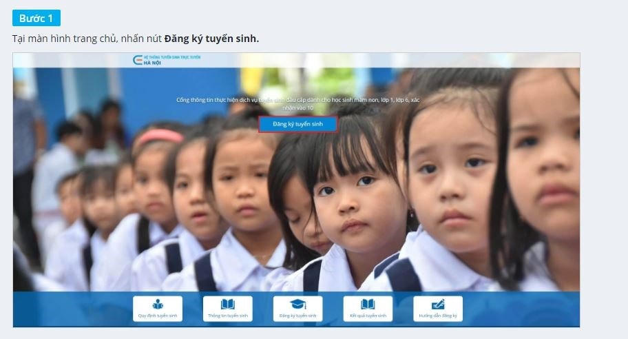 Hôm nay, phụ huynh Hà Nội được thử nghiệm tuyển sinh trực tuyến