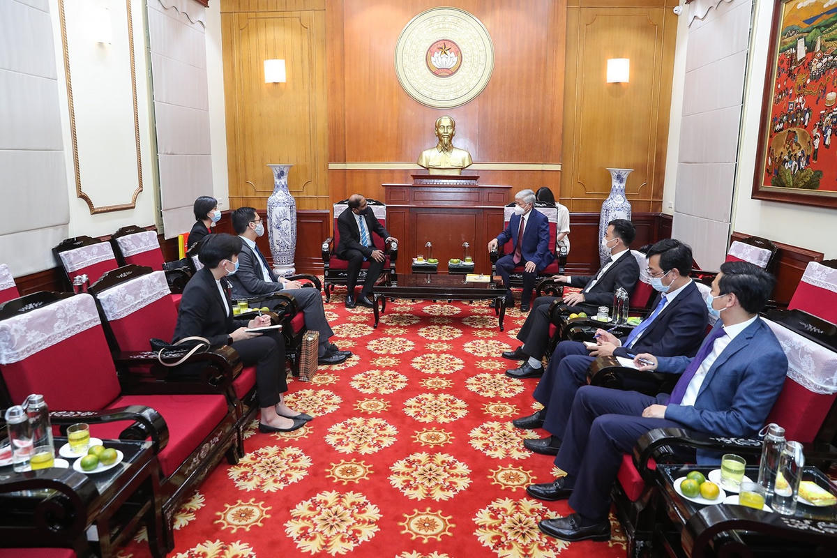 Quang cảnh buổi tiếp.