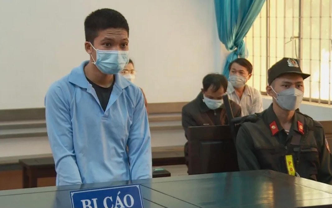 Bị cáo Nông Văn Quý tại phiên tòa.