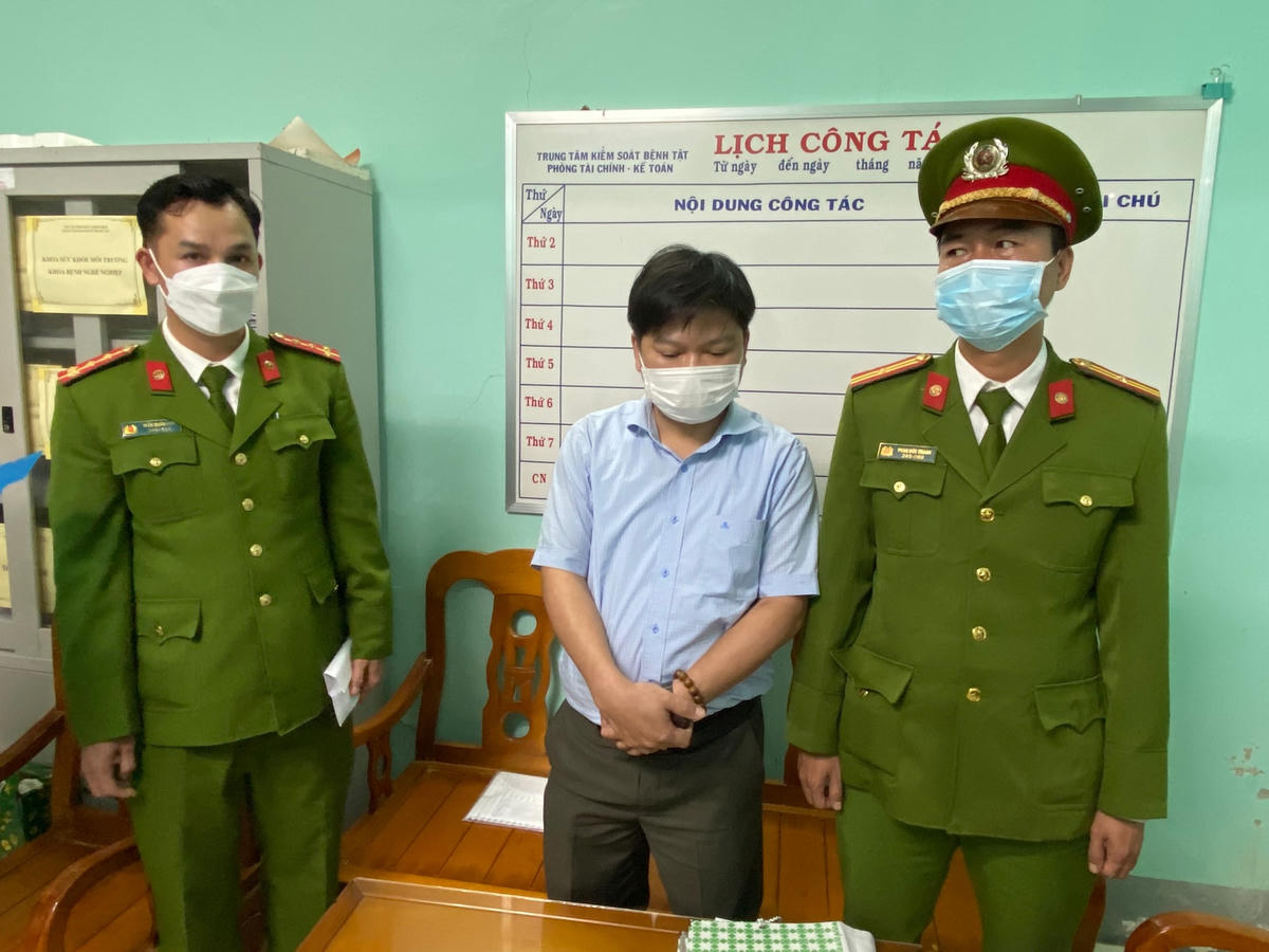 Đối tượng Hà Thúc Nhật tại thời điểm bị bắt giữ.