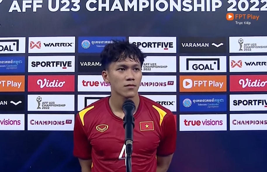 Tiền vệ Trần Bảo Toàn chia sẻ sau trận chung kết U23 ĐNÁ 2022.
