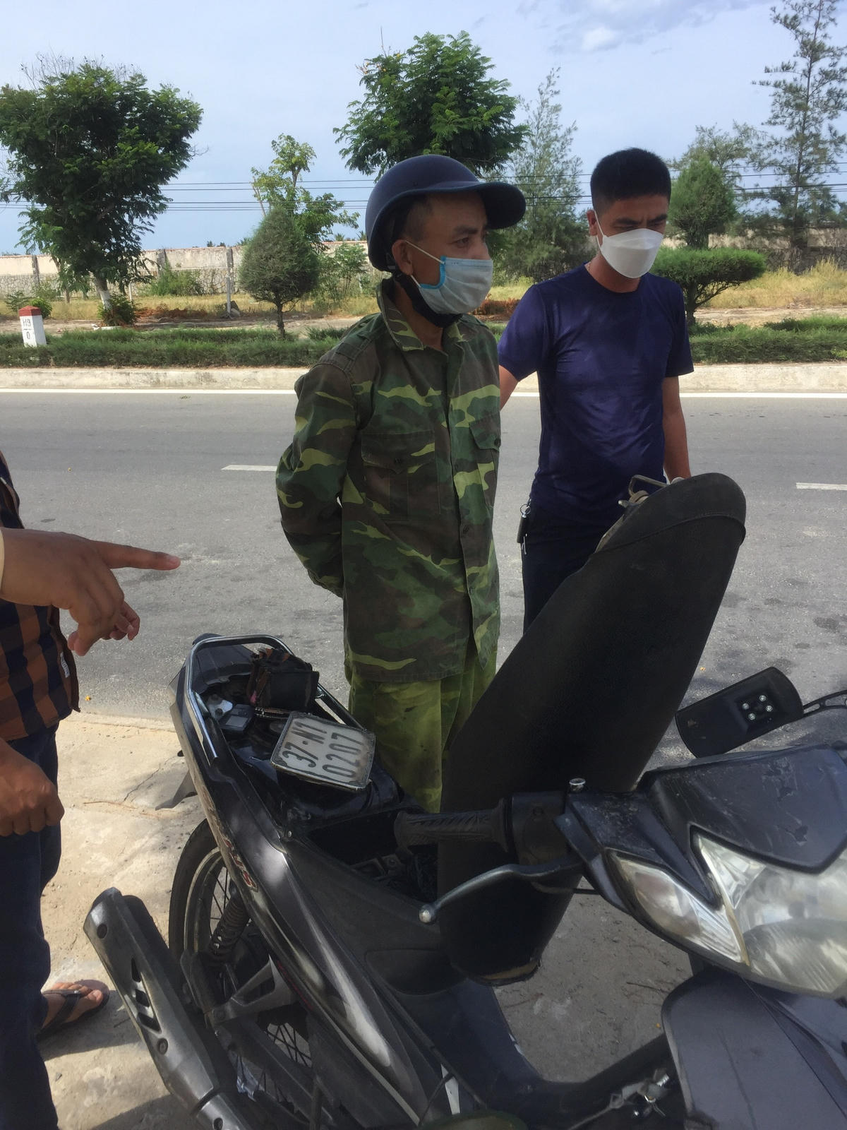 Đối tượng Trần Văn Lâm bị bắt giữ.