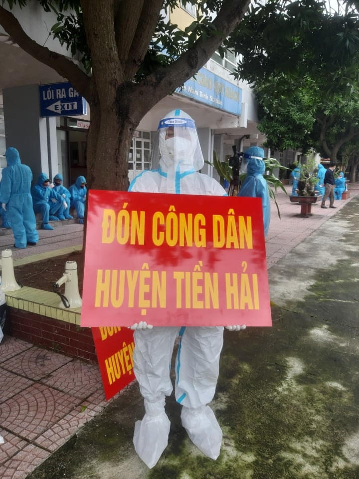 Sáng kiến của nhà chức trách huyện Tiền Hải khi đón người quê mình.
