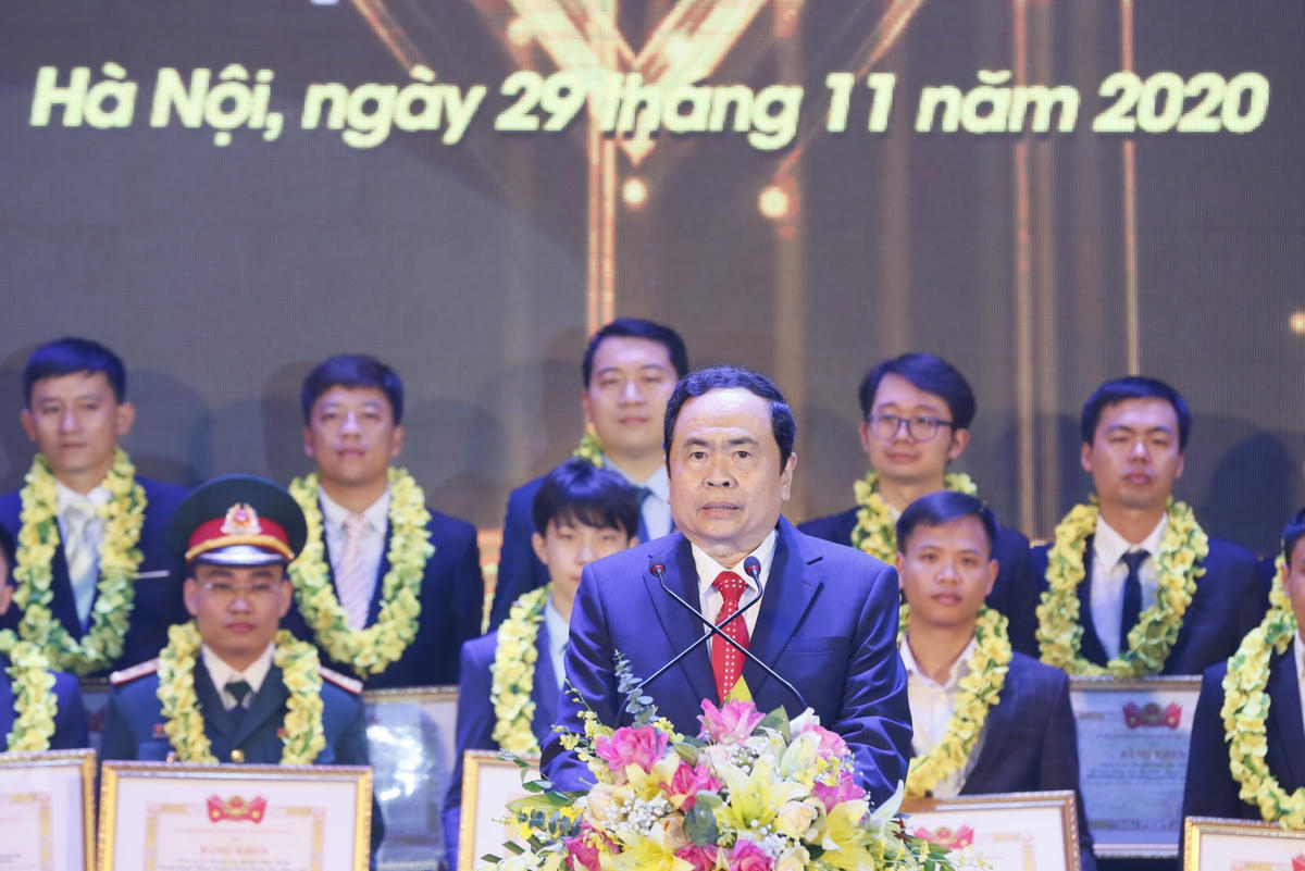 Chủ tịch Trần Thanh Mẫn phát biểu tại buổi lễ.