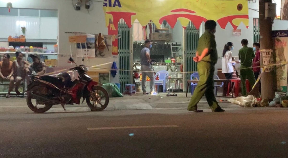 Hiện trường vụ nhóm thanh niên đi đòi nợ làm một người chết. Ảnh: TL