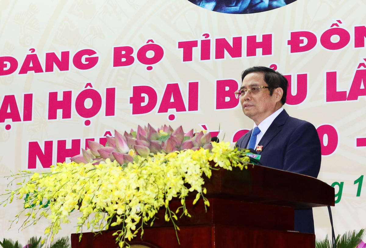 Ông Phạm Minh Chính phát biểu chỉ đạo tại Đại hội.