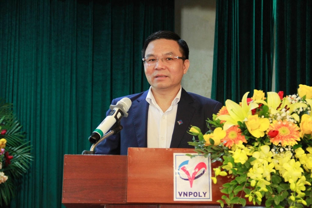 Tổng giám đốc Petrovietnam Lê Mạnh Hùng phát biểu chỉ đạo tại Hội nghị Tổng kết năm 2021 của VNPOLY