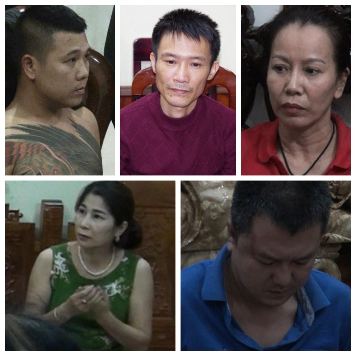 Các đối tượng trong đường dây đánh bạc lớn nhất từ trước đến nay ở Hà Giang.