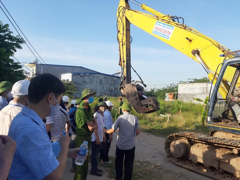 Đến 18 giờ ngày 21/6, cuộc cưỡng chế thu hồi đất lớn nhất Hải Phòng cơ bản hoàn thành