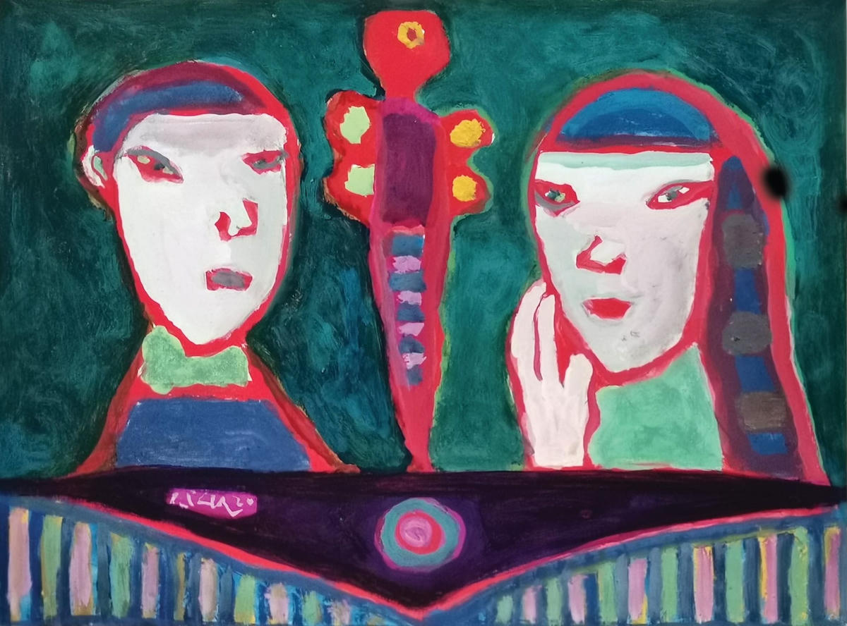 Một bức minh họa của họa sĩ Hoàng Phượng Vỹ trong "Sách Tết Tân Sửu 2021".