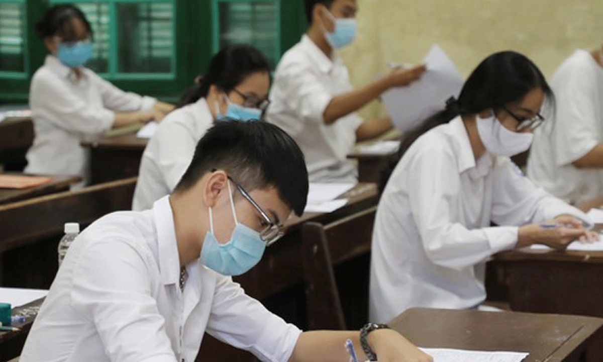 Thí sinh Hà Nội dự thi tốt nghiệp THPT đợt 1- 2021. Ảnh: Phạm Quang Vinh.