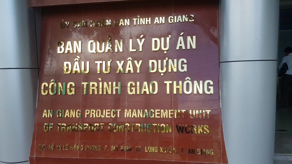 Trụ sở Ban quản lý dự án đầu tư xây dựng công trình giao thông tỉnh An Giang.