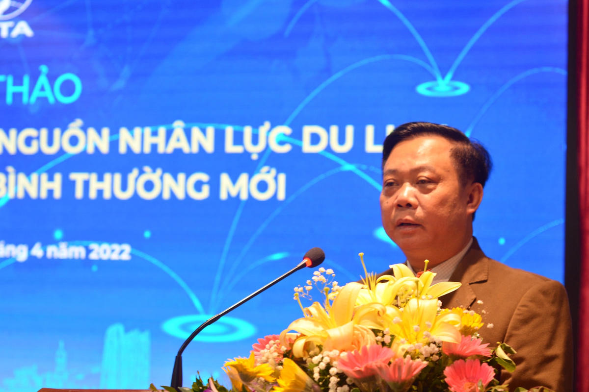 Phó Tổng cục trưởng Phạm Văn Thủy đánh giá cao tầm quan trong của khôi phục nguồn nhân lực du lịch.