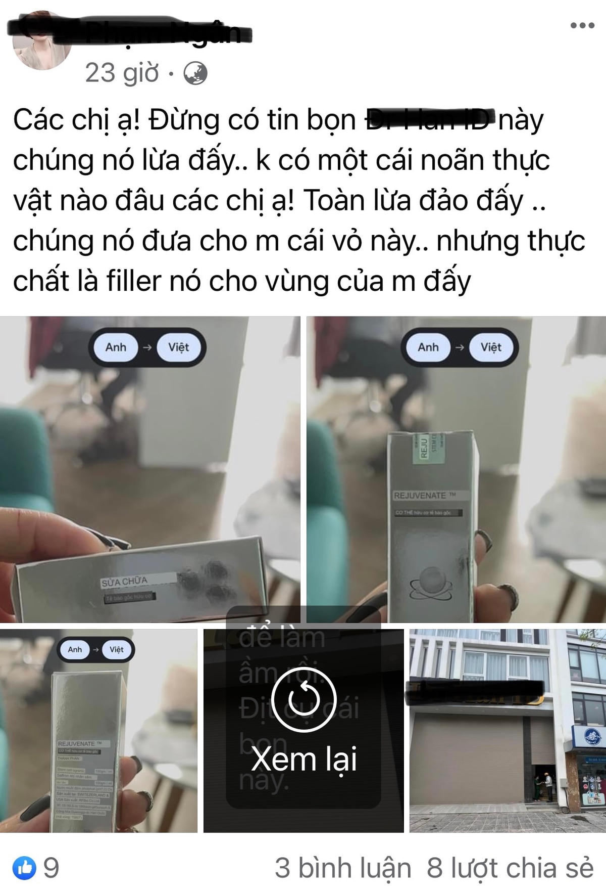 Nhiều cơ sở thẩm mỹ quảng cáo sai sự thật bị khách hàng "bóc phốt" trên mạng xã hội.