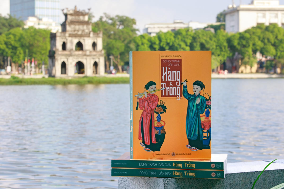 Cuốn sách “Dòng tranh dân gian Hàng Trống”.