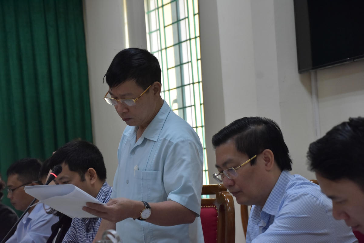 Đại diện Ban Thường trực Ủy ban MTTQ tỉnh Vĩnh Phúc báo cáo kết quả công tác Mặt trận năm 2020