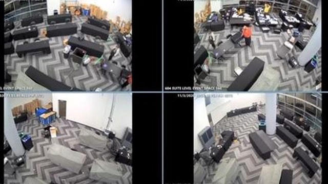 Video trích xuất từ camera an ninh tố gian lận kiểm phiếu ở Georgia. Ảnh: Sputnik.