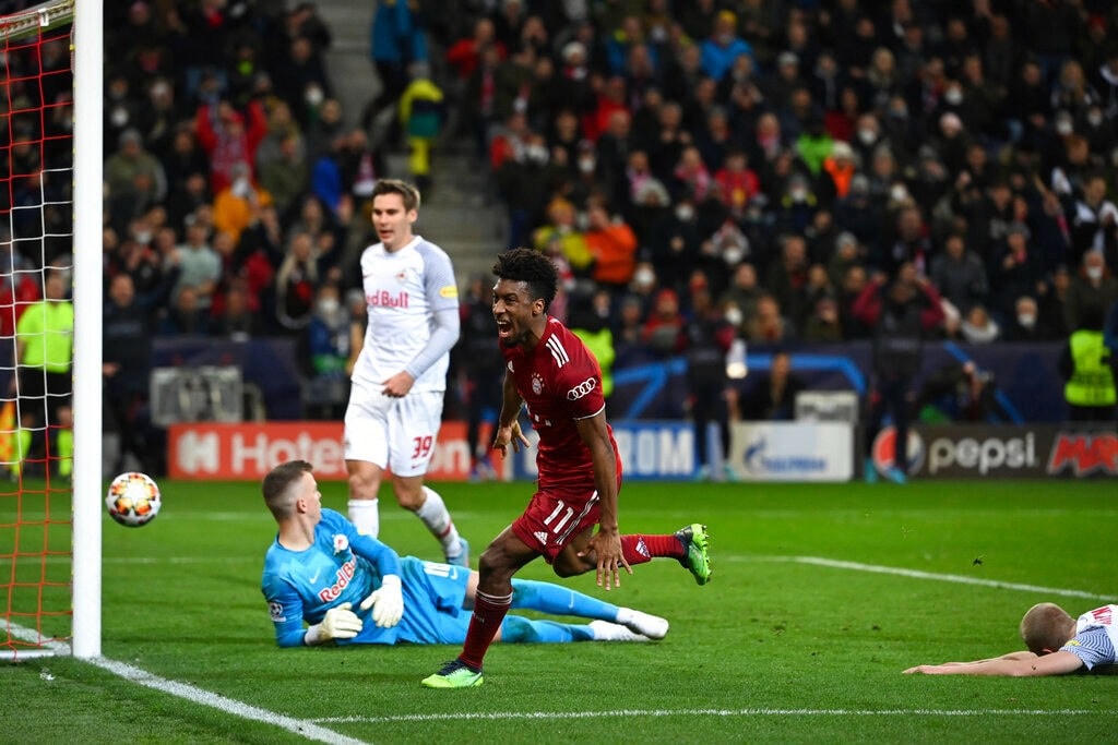 Tiền vệ Kingsley Coman mang về bàn gỡ hòa quý giá ở phút 90 của trận đấu.