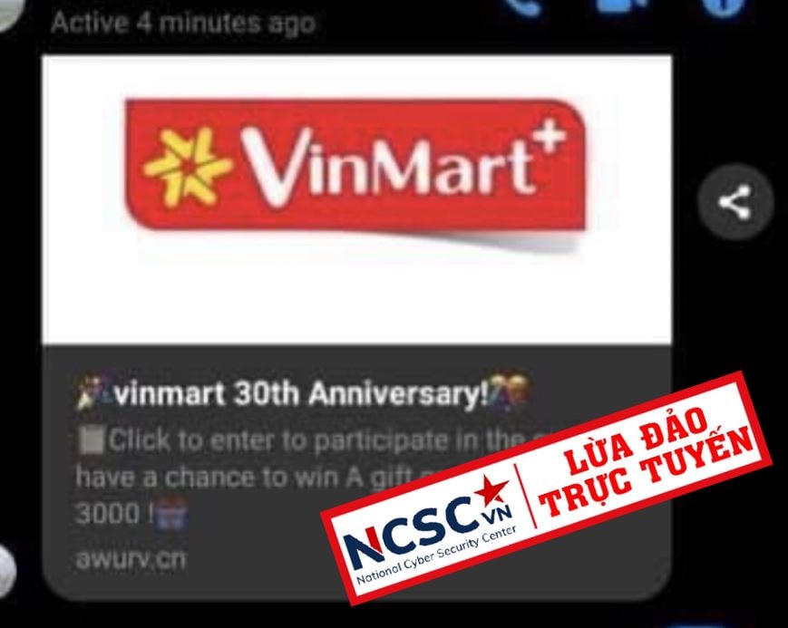 Web giả mạo thương hiệu của doanh nghiệp.